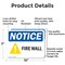 Signmission Fire Wall OSHA Notice Sign, Aluminum, 10in W x 7in L, 2PK OS-2PACK-NS-A-710-L-15670 - alternate 6